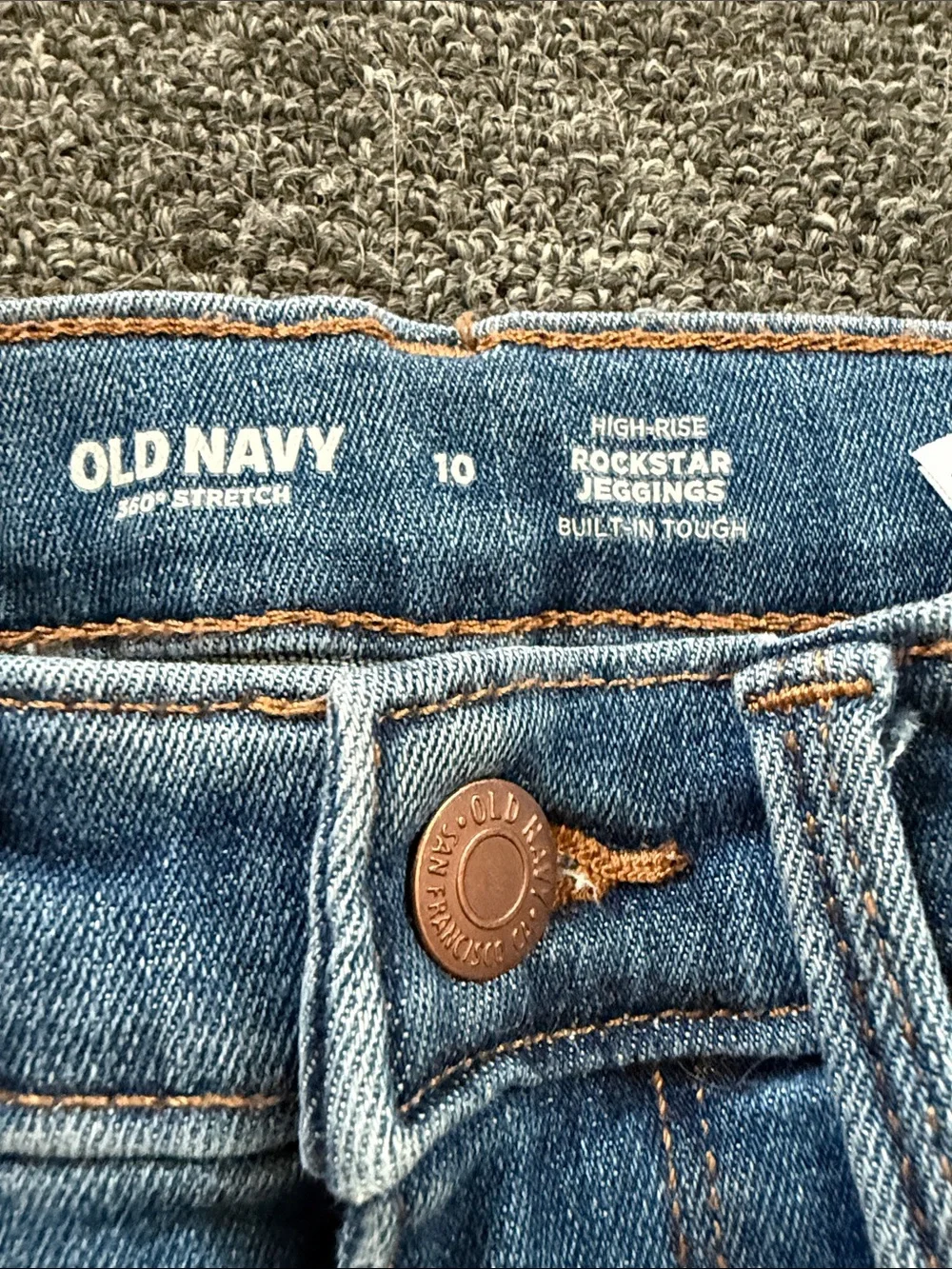 Old Navy Light Blue Distressed Kids Jeans